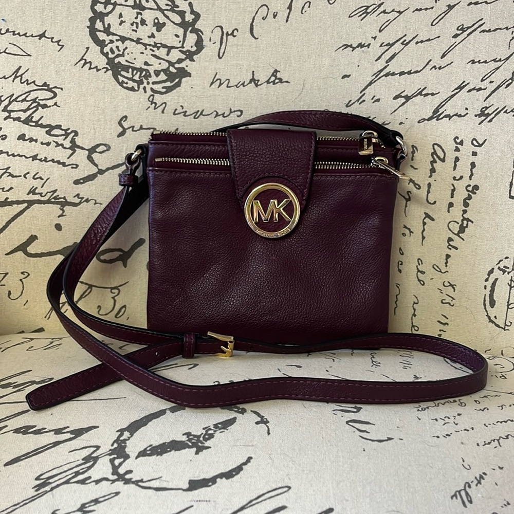Michael Kors burgundy crossbody